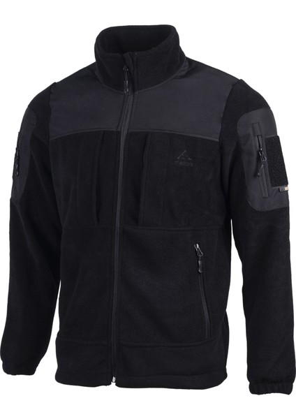 Taktik Polar Mont – Siyah, Fermuarlı, Çok Cepli