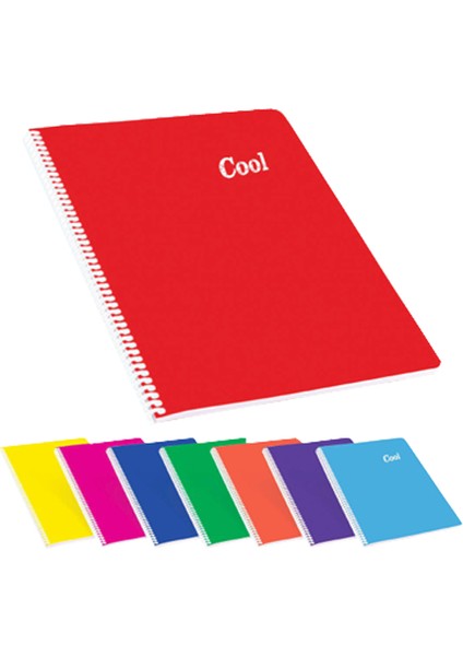 Keskin Color Defter Plastik Kapak Spiralli Cool A4 60 Yp Çizgili