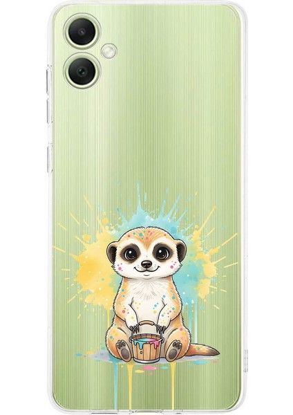 Samsung Galaxy A05 ile Uyumlu Splash Mirket Tasarımlı Şeffaf Silikon Kılıf