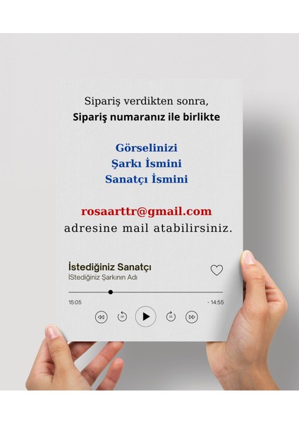Kişiye Özel Spotify Poster | Kişiselleştirilebilir Çerçevesiz Poster |özel Günler Için Hediye Poster fiyatları