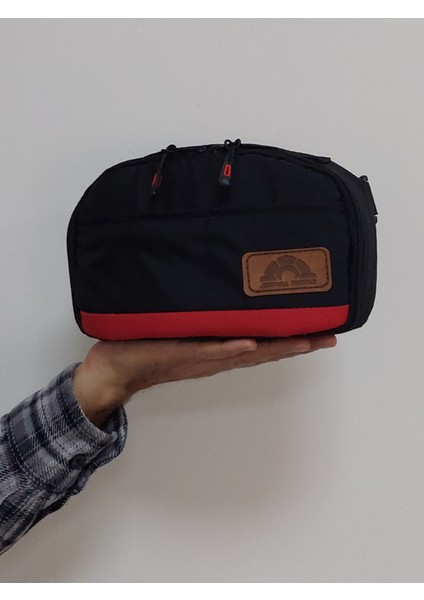 Black Joy Bel ve Omuz Çantalı - Kırmızı Astarlı fırsatları