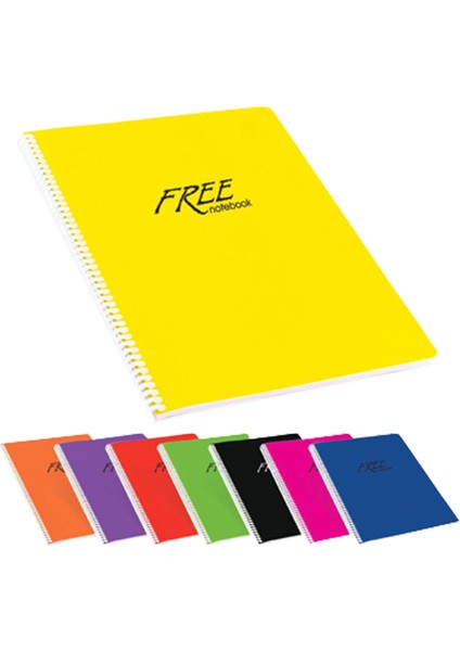 Keskin Color Spiralli Defter Free Plastik Kapak Çizgili 120 Yp A4 320451-99