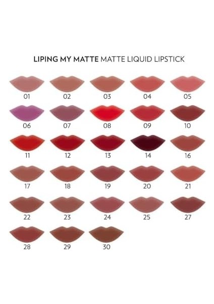 Liping My Matte No:19 - Ruj