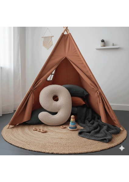 Morbido 9 Rakamı, Yastık, Kırlent, Elyaf Dolgulu, Welsoft , 40 cm fırsatları