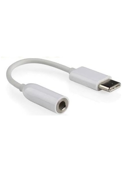 1744 Type C To 3.5mm Kulaklık Ses Çevirici Dönüştürücü USB Type-C Male To 3.5 mm Female Audio Adapter Aux Adaptör (Samsun Modeller ile Uyumlu Değildir)