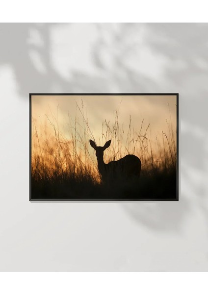 Geyik Silueti Poster