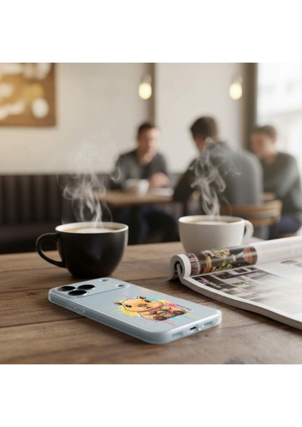 Nothing Phone 2 ile Uyumlu Splash Kapibara Tasarımlı Şeffaf Silikon Kılıf fırsatları