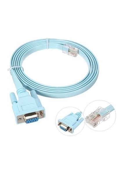 Kablo Db9 To RJ45 Konsol Bağlantı Kablosu Switch Router Için Erkek 9 Pin Dişi Konsol Kablosu fiyatları