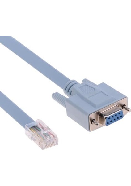 Kablo Db9 To RJ45 Konsol Bağlantı Kablosu Switch Router Için Erkek 9 Pin Dişi Konsol Kablosu modelleri