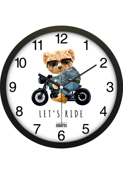 30 cm Gerçek Cam Sessiz Mekanizma Duvar Saati