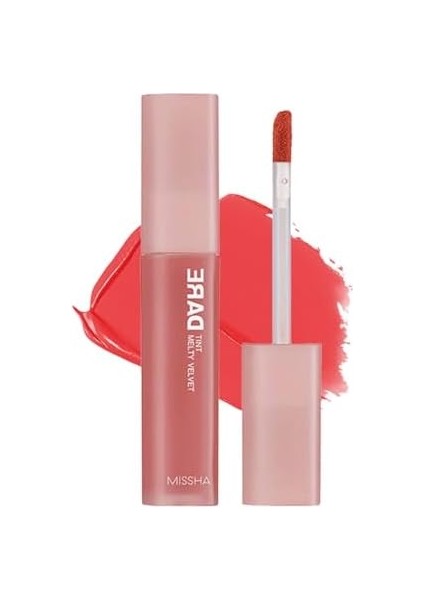 Uzun Süre Kalıcı, Bulaşma Yapmayan, Kadifemsi Bitiş Sunan Tint Dare Tint Melty Velvet (Roselicious)