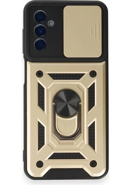 Ieg Samsung Galaxy M14 5g Kılıf Pars Lens Yüzüklü Silikon - Gold