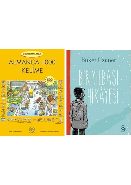 Çıkartmalarla Almanca 1000 Kelime + Bir Yılbaşı Hikayesi