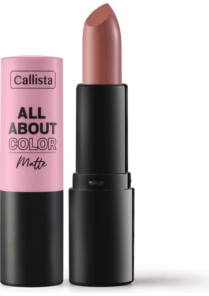All About Color Matte Lipstick Mat Görünümlü Ruj 507 Kiss Me More, Nude fiyatları