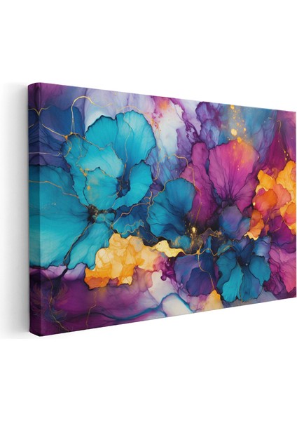 Yatay Kanvas Tablo Renk Cumbusu Modern Duvar Tablosu Kanvas Salon Ofis Tablosu
