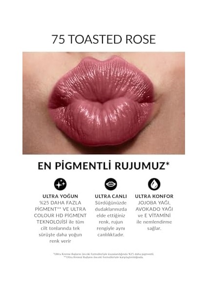 Ultra Kremsi Ruj - Toasted Rose fiyatları
