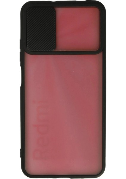 Ieg Xiaomi Redmi 9t Kılıf Palm Buzlu Kamera Sürgülü Silikon - Siyah modelleri