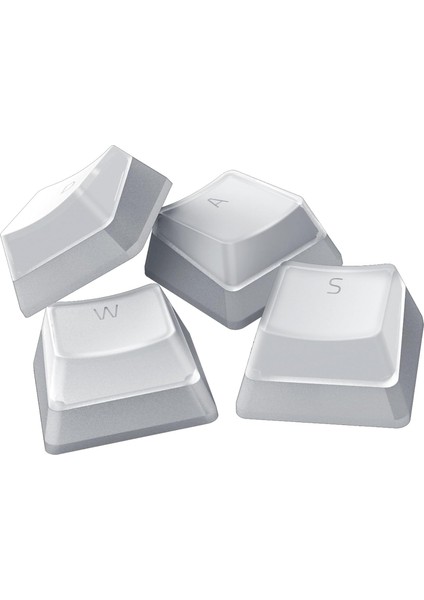 Phantom Tuş Kapağı Yükseltme Seti - Yarı Saydam Chroma Rgb Aydınlatma Için Neredeyse Görünmez Puding Tasarımı (128 Anahtar, Anahtar Sökücü, Stabilizatörler) Beyaz (Cıva) | Abd