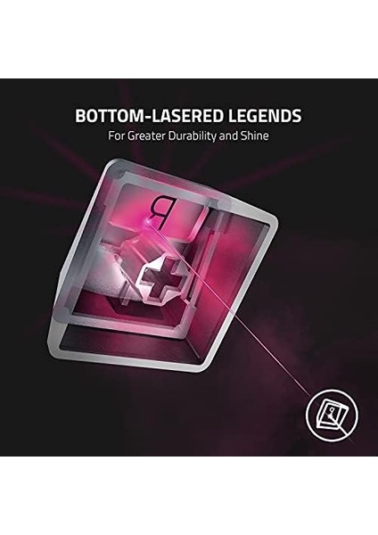 Phantom Tuş Kapağı Yükseltme Seti - Yarı Saydam Chroma Rgb Aydınlatma Için Neredeyse Görünmez Puding Tasarımı (128 Anahtar, Anahtar Sökücü, Stabilizatörler) Beyaz (Cıva) | Abd modelleri