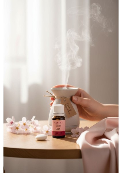 Japon Kiraz Çiçeği Esansiyel Hava Nemlendirici Difizörü Kokusu 10 ml modelleri