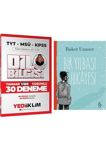 2025 Kpss Msü Tyt Dil Bilgisi Tamamı Video Çözümlü Tüm Sınavlar Için 30 Deneme + Bir Yılbaşı Hikayesi