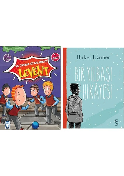 Levent Ilk Okuma Kitaplarım 2 Set (10 Kitap): 1. Sınıf + Bir Yılbaşı Hikayesi