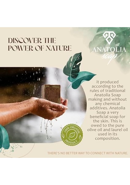 Anatolia Soap 1978 Arap Sabunu, %60 Defne Yağlı ve %40 Zeytin Yağlı Kastilya Organik Doğal Nemlendirici Saç ve Vücut Için, Bitkisel Geleneksel Antik Sabun 1 Count (Pack Of 1) Ort 200 gr fiyatları