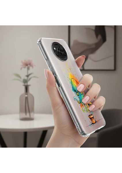 Samsung Galaxy S24 ile Uyumlu Splash Ahtapot Tasarımlı Şeffaf Silikon Kılıf indirimleri