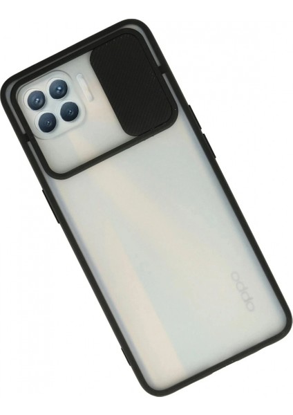 Ieg Oppo Reno 4 Lite Kılıf Palm Buzlu Kamera Sürgülü Silikon - Siyah fiyatları