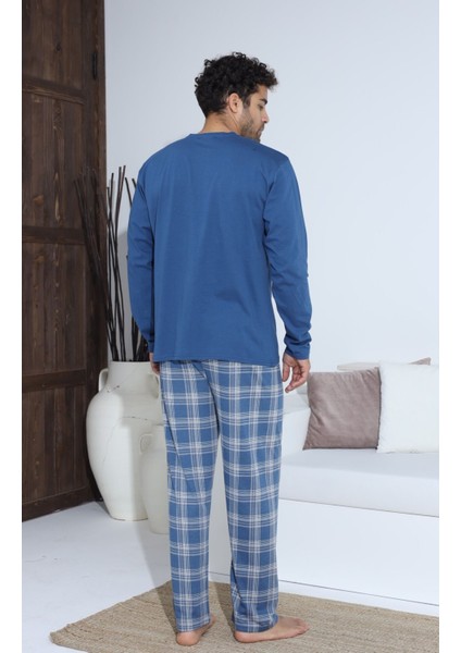 Erkek Uzun Kollu Penye Pijama Takımı modelleri