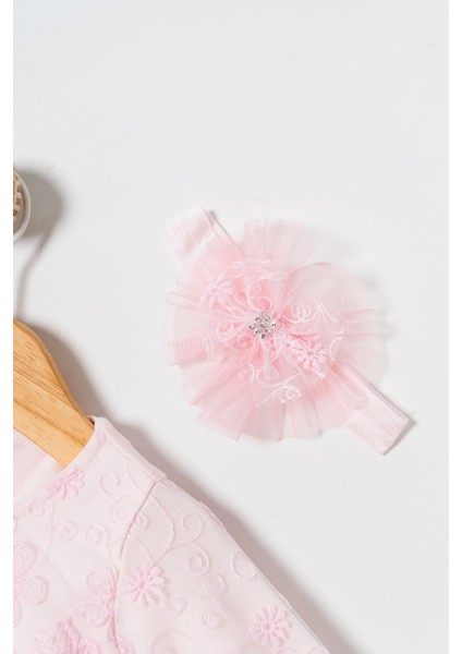 Kız Bebek Mevlütlük Elbise Dantelli Bandanalı fırsatları