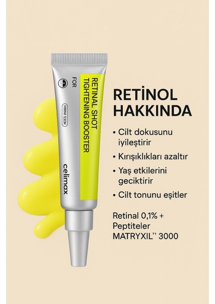 Retinal Shot Tightening Booster 15 ml Krem 3'lü modelleri