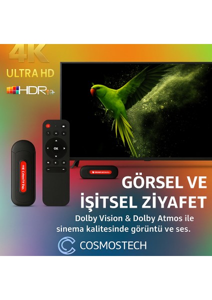 Q9 8k Android Tv Box + Retro Game ve Android Tv Stick – 64GB, 20.000+ Oyun, Wifi, 2.4ghz Kablosuz Gamepad, Dual Sistem fırsatları