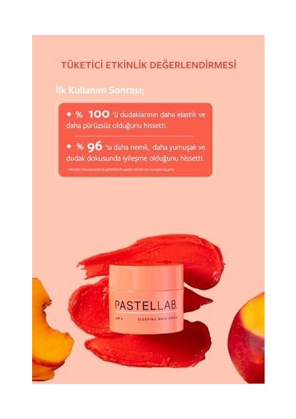 Pastel Pastellab. Lip Sleeping Mask - Dudak Bakım Maskesi Peach 10 gr fiyatları