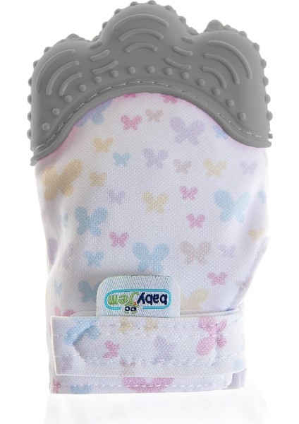 Babyjem Diş Kaşıyıcı Eldiven Gri Kelebek fiyatları