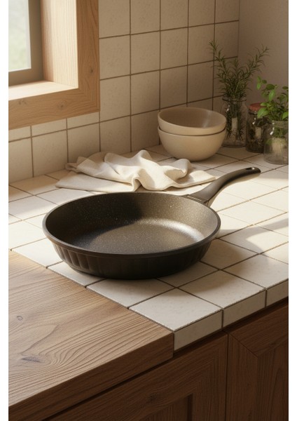 Olimpos 3'lü Tava Seti Siyah ( 20 24 28 Cm) indirimleri