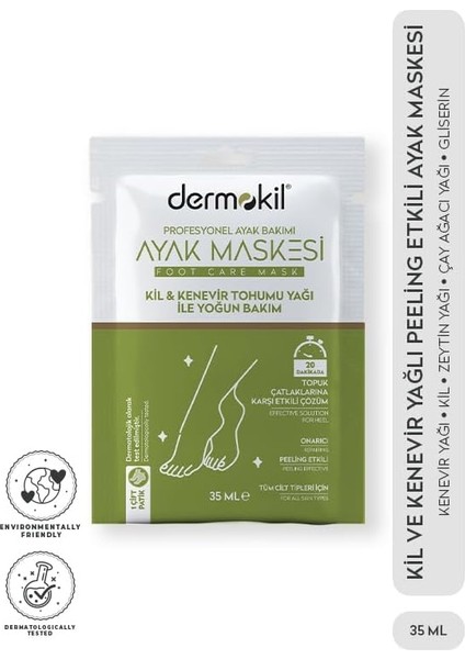 Dermokil Kil & Kenevir Yağli Ayak Maskesi (35 Ml) fiyatları