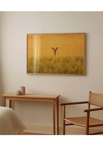 Altın Tarlada Geyik Poster fırsatları