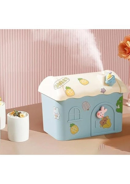 Dıy Nemlendirici, Şirin Ev Tasarımı, 600ML Su Kapasiteli, USB Girişli, Sessiz ve Etkili Hava Nemlendirme, Dekoratif ve Kullanışlı (Pembe) fiyatları