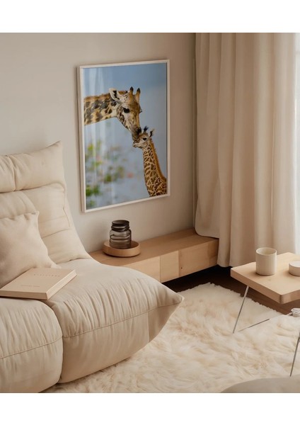 Zürafa Anne ve Yavru Poster modelleri