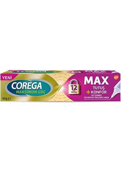 Corega Yastık Konforu Yapıştırıcı Krem, 40 G