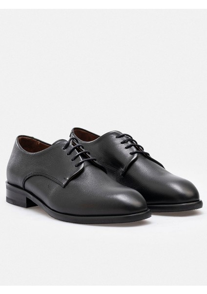 Kadın Hakiki Deri El Yapımı Siyah Maskülen Stil Oxford Günlük Ayakkabı modelleri