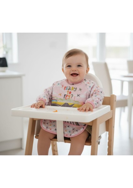 Laura Baby Uzun Kollu Sıvı Geçirmez Mama ve Aktivite Önlüğü