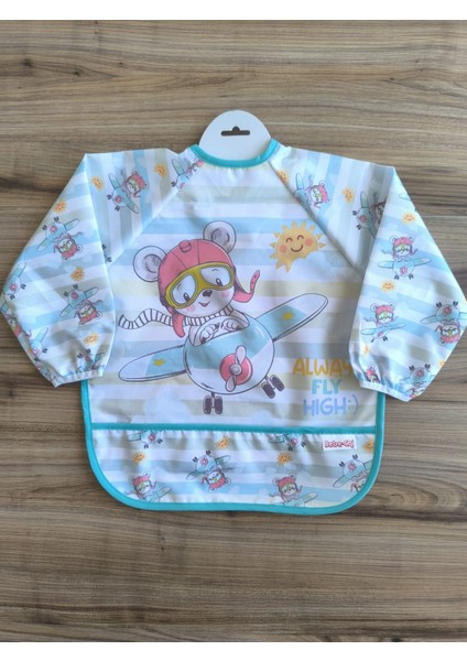 Laura Baby Uzun Kollu Sıvı Geçirmez Mama ve Aktivite Önlüğü fırsatları