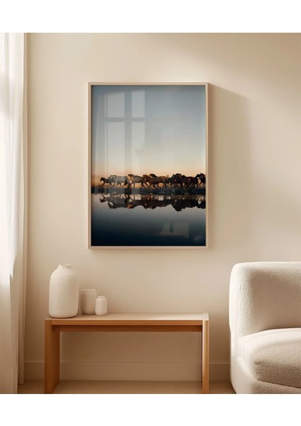 Gölde Su Içen Zebralar Poster fırsatları