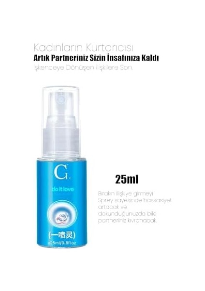 Do It Love - Hızlı Boşalma Sağlayıcı Sprey - Erkek Zevk Artırıcı Hassasiyet Spreyi - Ejaculation Spray - 25ML modelleri
