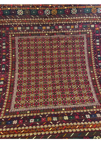 El Dokuma Eski Afgan Halı Kilim Dokuma Muazzam Bir Eser Iki Adet Mevcut Ebatları 190X120 modelleri