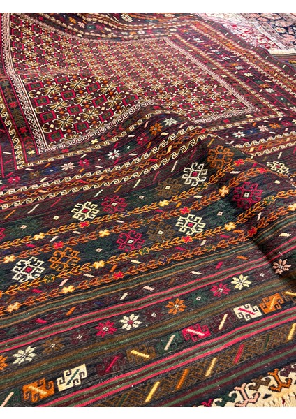 El Dokuma Eski Afgan Halı Kilim Dokuma Muazzam Bir Eser Iki Adet Mevcut Ebatları 190X120 fırsatları