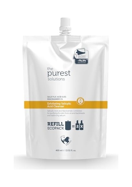 The Purest Solutions Sivilce ve Siyah Nokta Karşıtı Yağlı Karma Ciltler Temizleme Jeli Ekolojik Yedek Paket 400 ml fiyatları