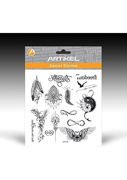 Artikel Freedom Dövme 15,5X16 cm modelleri